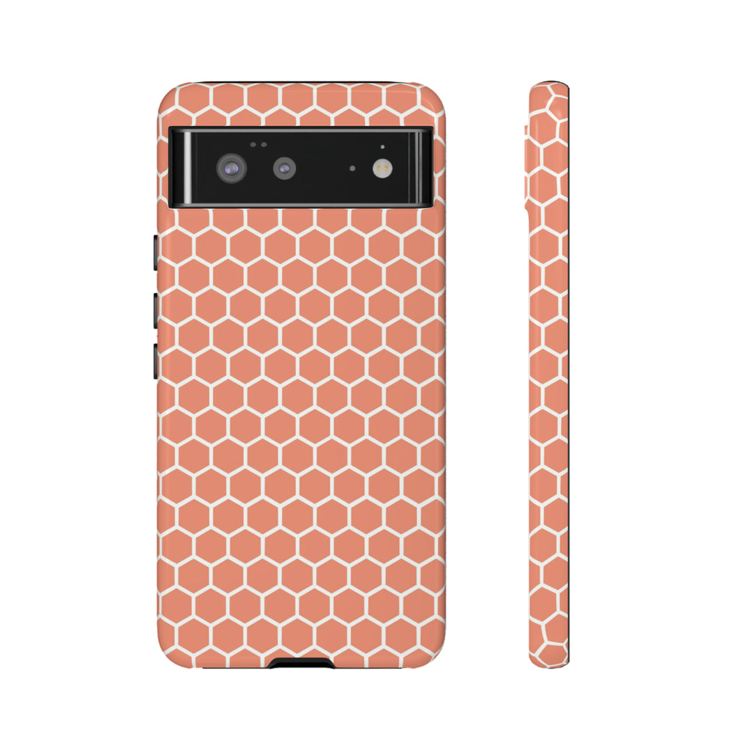 Orange Honeycomb | Phone Case for iPhone/Galaxy/Pixel