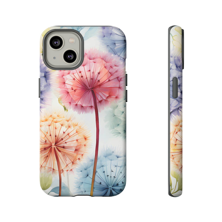 Colorful Field of Dandelions Phone Case