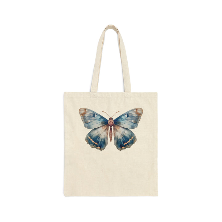 Big Bluesy Moth | Reusable Canvas Tote Bag