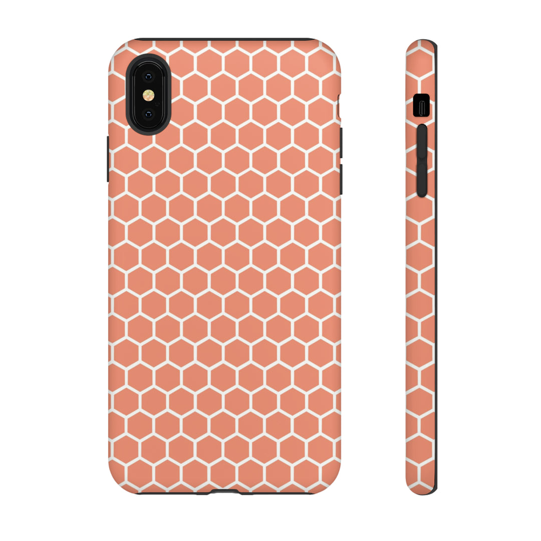 Orange Honeycomb | Phone Case for iPhone/Galaxy/Pixel