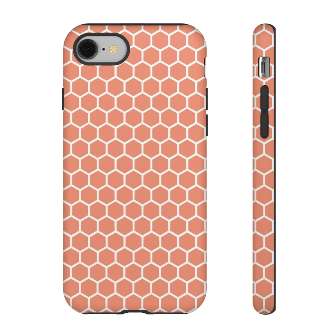 Orange Honeycomb | Phone Case for iPhone/Galaxy/Pixel