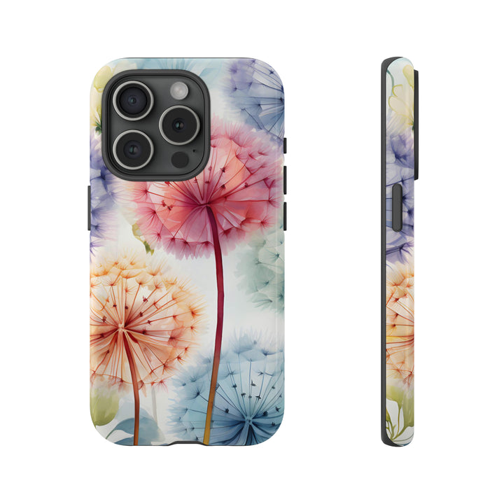 Colorful Field of Dandelions Phone Case