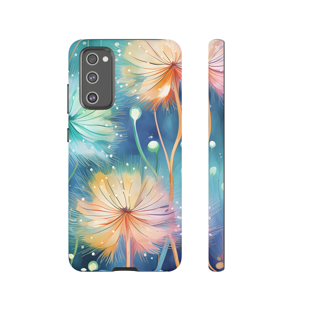 Whimsical Burst Dandelions Phone Case