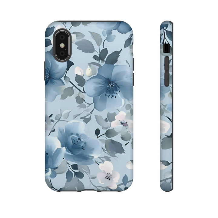 Dusty Blue Flowers | Phone Case for iPhone/Galaxy/Pixel