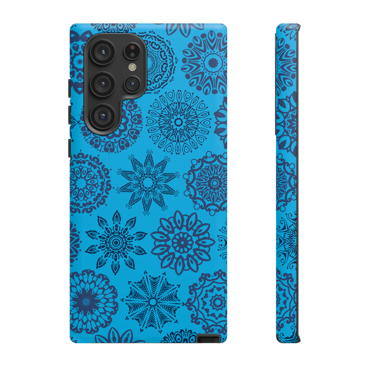 Blue Abstract Patterned Phone Case