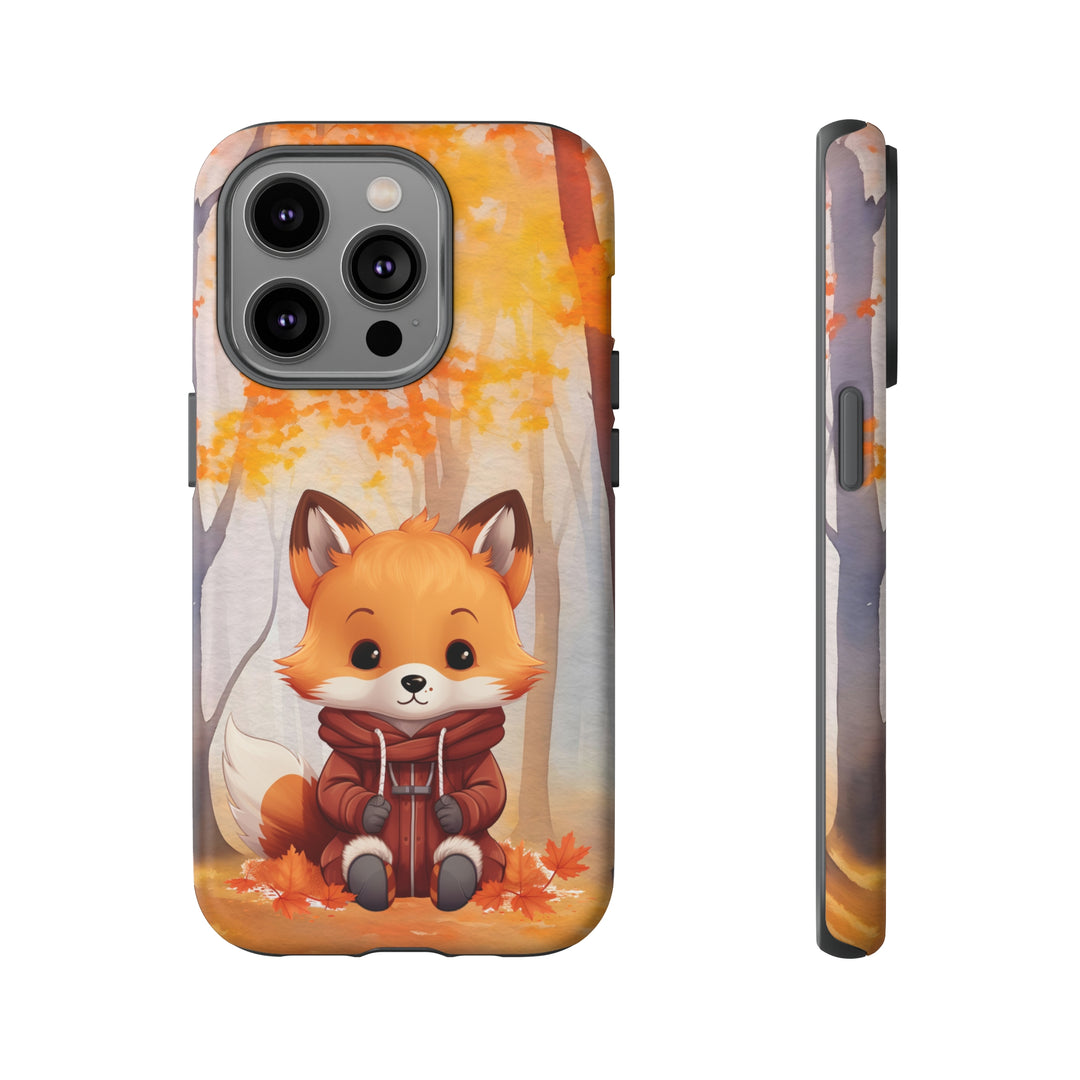 Baby Forest Fox Ready for Autumn - Samsung & iPhone Phone Case