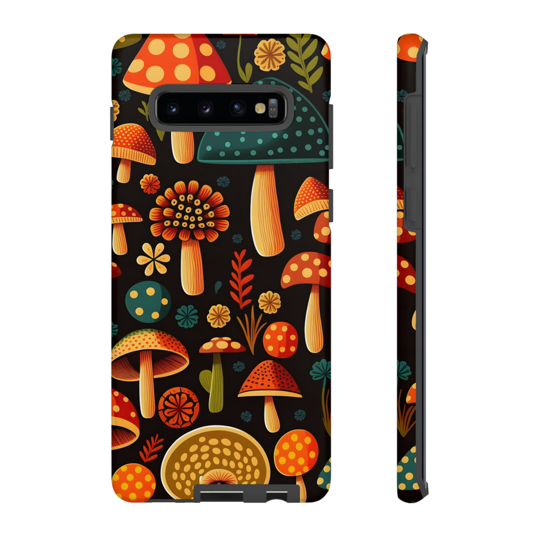 Dark Whimsy Mushroom Field Phone Case