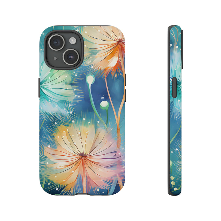 Whimsical Burst Dandelions Phone Case