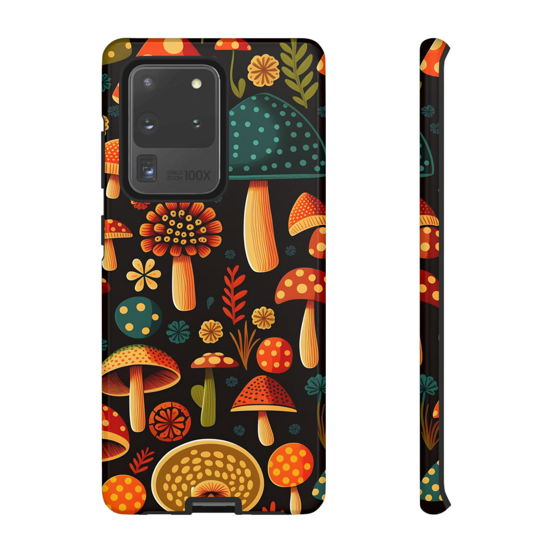 Dark Whimsy Mushroom Field Phone Case