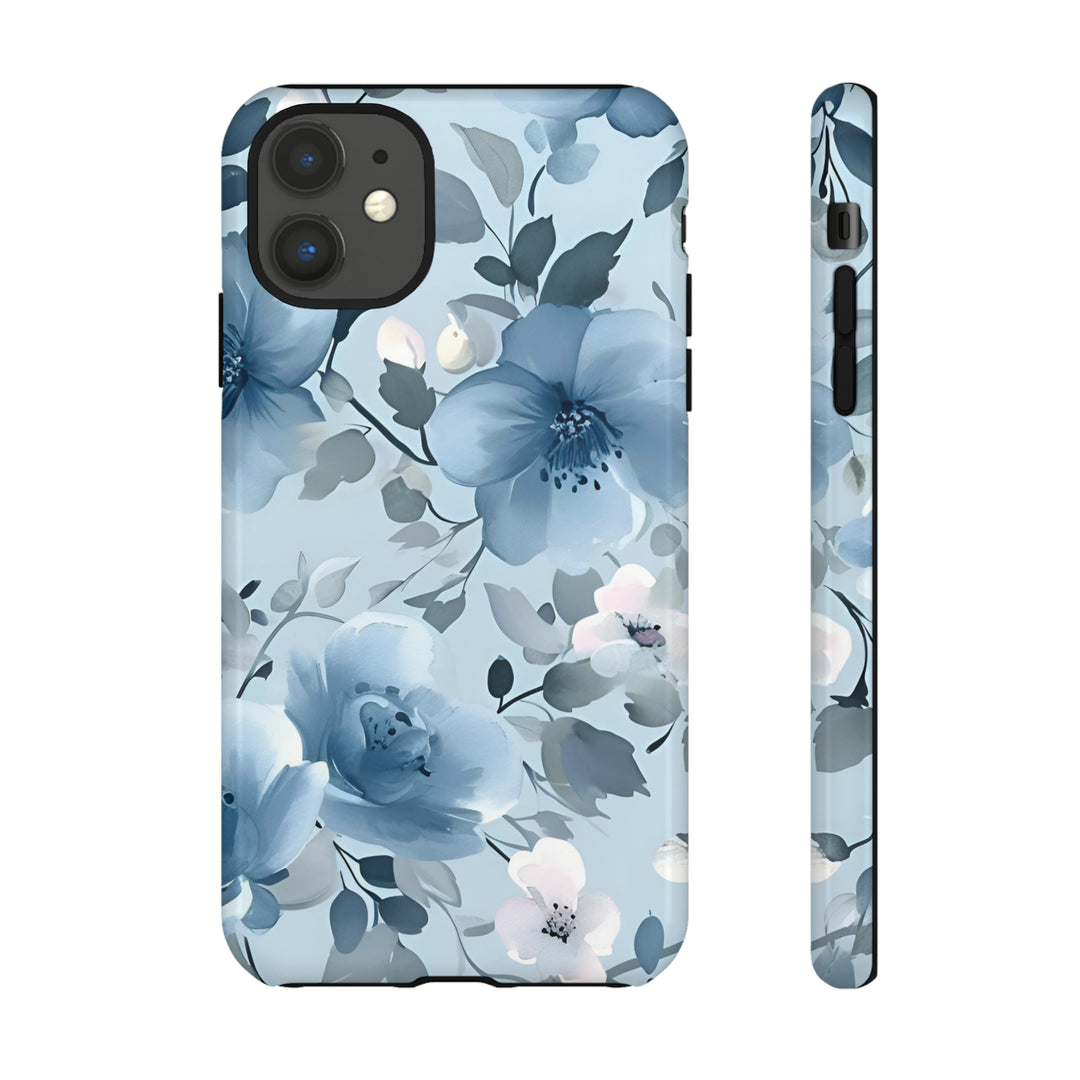 Dusty Blue Flowers | Phone Case for iPhone/Galaxy/Pixel