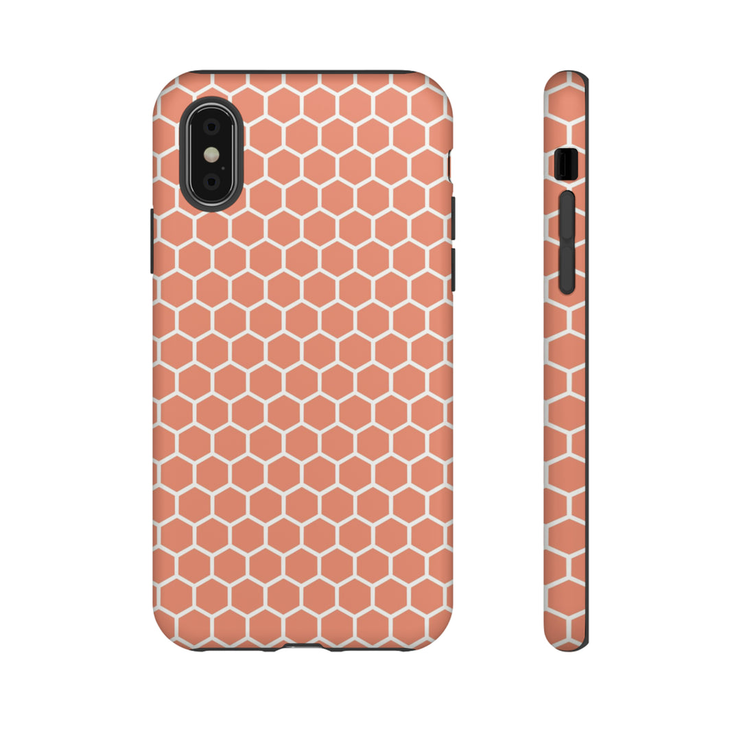 Orange Honeycomb | Phone Case for iPhone/Galaxy/Pixel