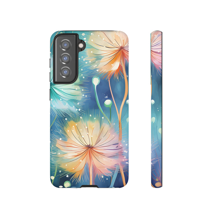 Whimsical Burst Dandelions Phone Case