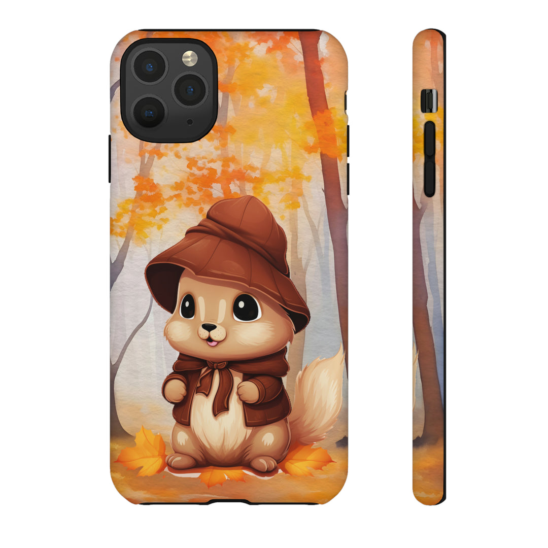 Baby Autumn Chipmunk Phone Case for iPhone, Samsung, Pixel