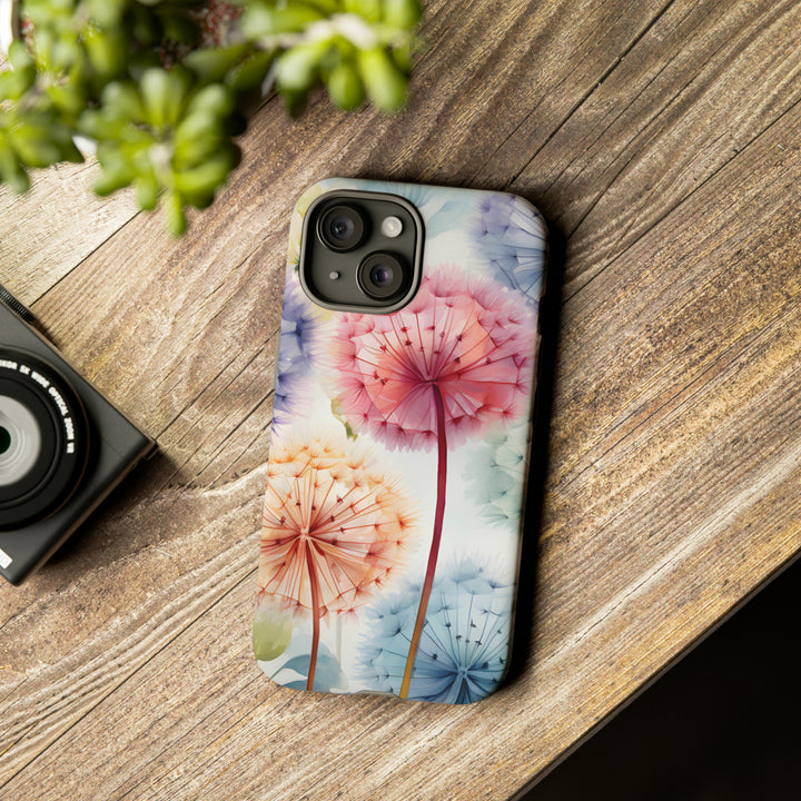 Colorful Field of Dandelions Phone Case