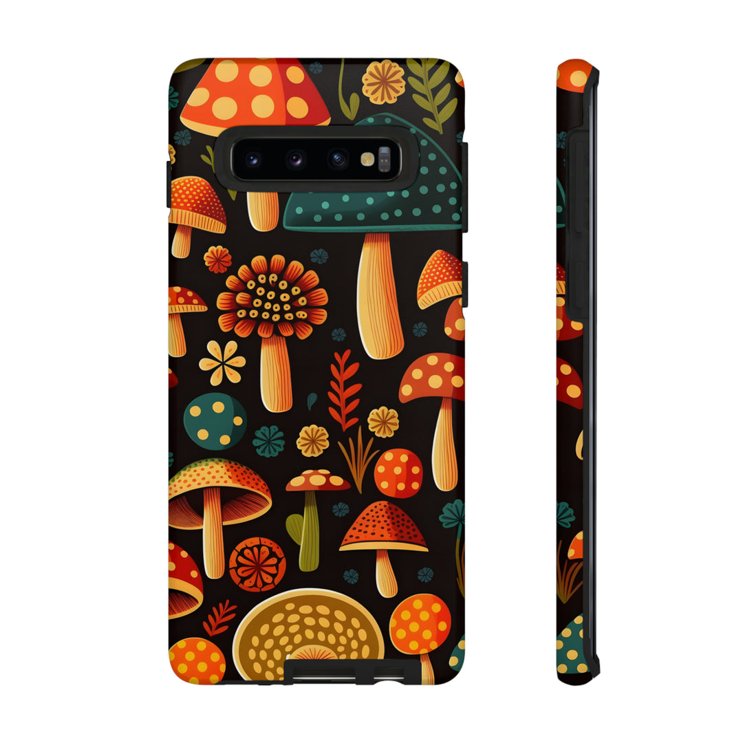 Dark Whimsy Mushroom Field Phone Case