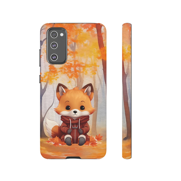 Baby Forest Fox Ready for Autumn - Samsung & iPhone Phone Case