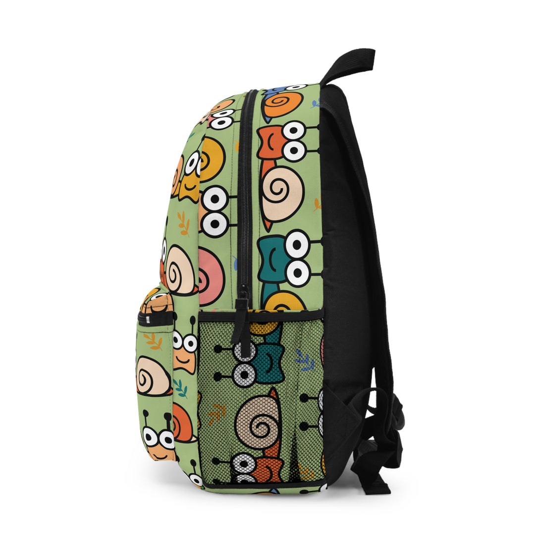 Silly Playful Snail Parade | Lightweight Printed Backpack