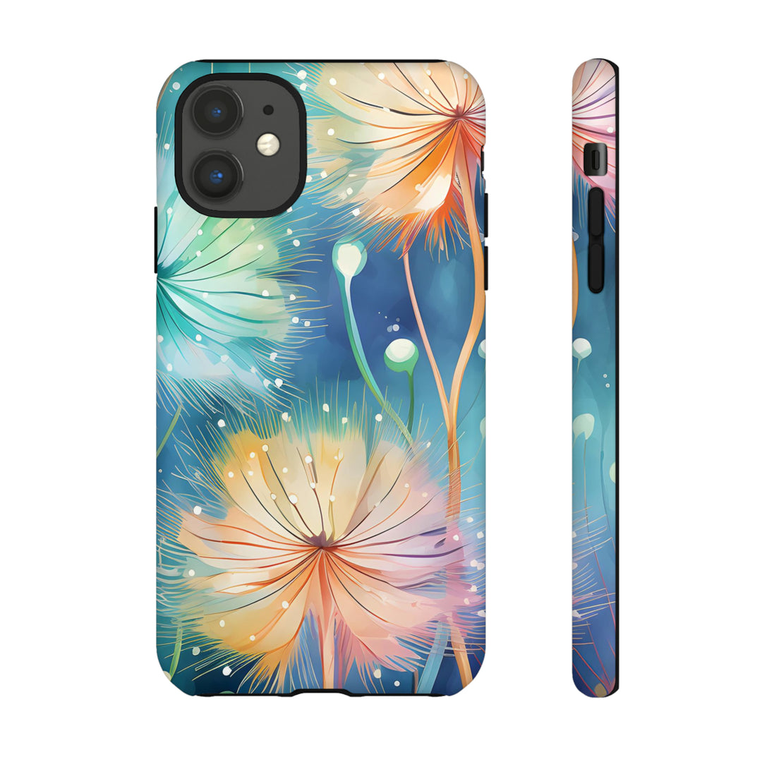 Whimsical Burst Dandelions Phone Case