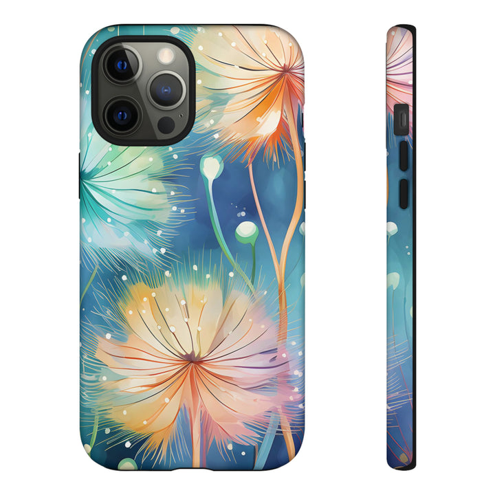 Whimsical Burst Dandelions Phone Case