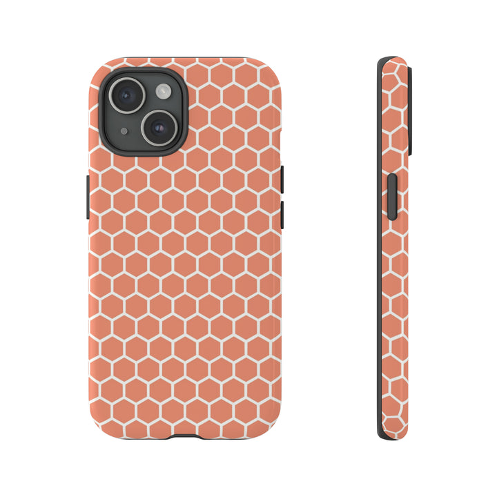 Orange Honeycomb | Phone Case for iPhone/Galaxy/Pixel