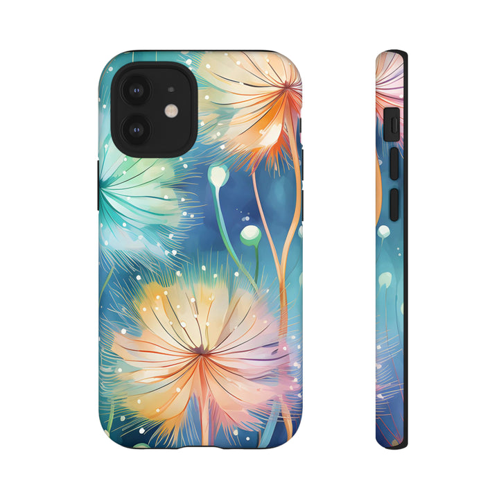 Whimsical Burst Dandelions Phone Case