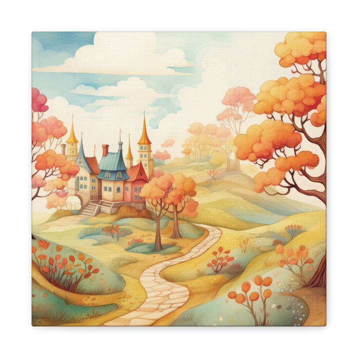 Fairytale Landscape Whimsical Canvas Wall Art