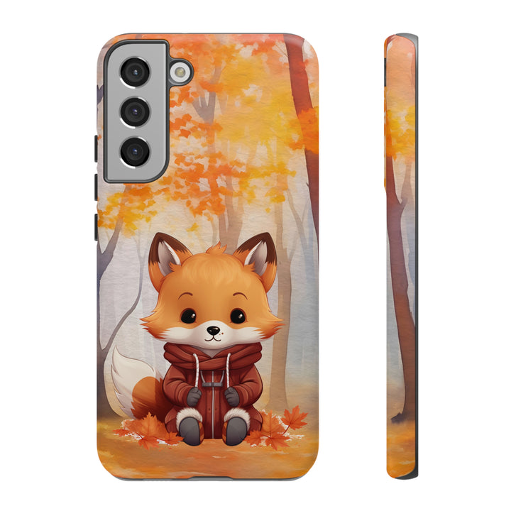 Baby Forest Fox Ready for Autumn - Samsung & iPhone Phone Case