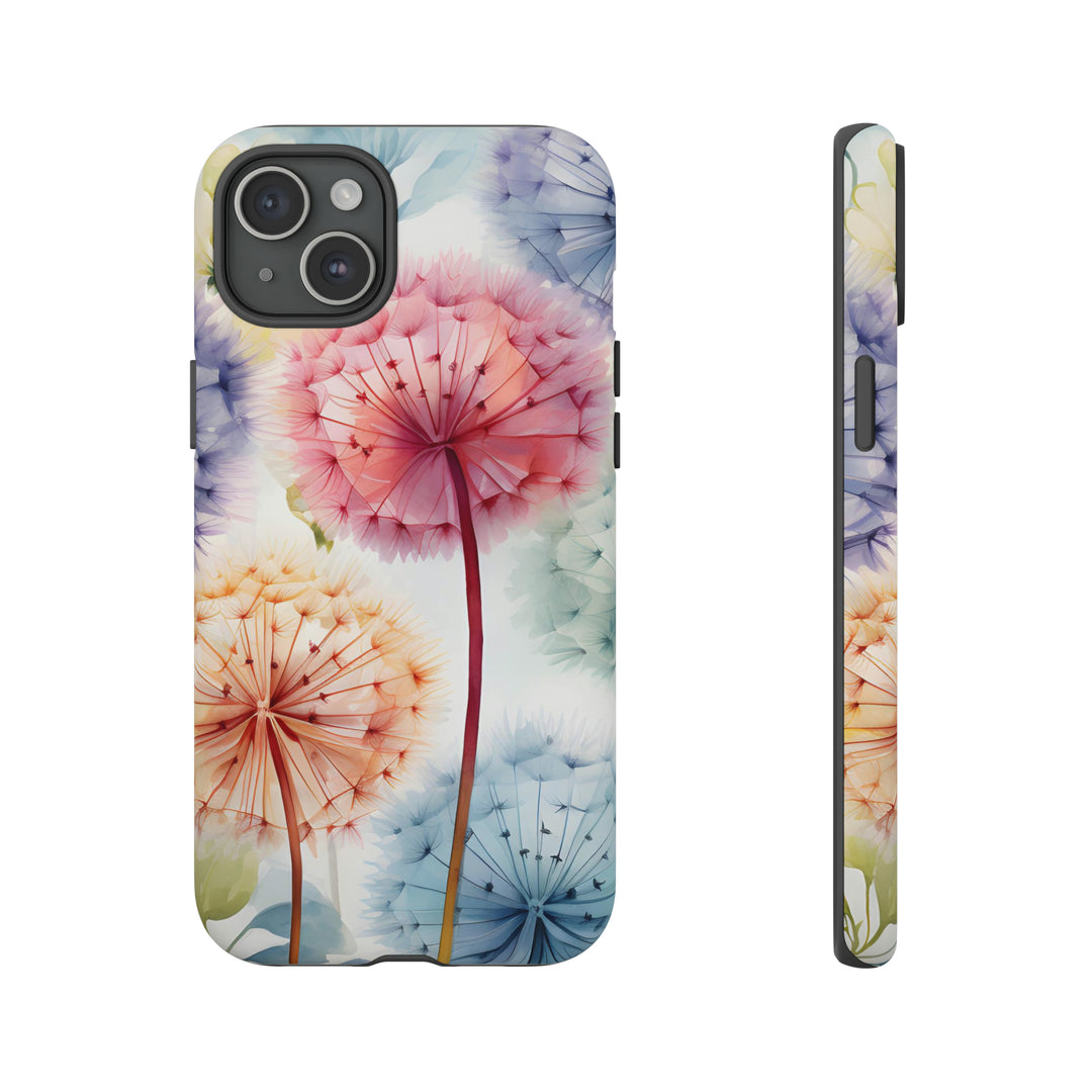 Colorful Field of Dandelions Phone Case