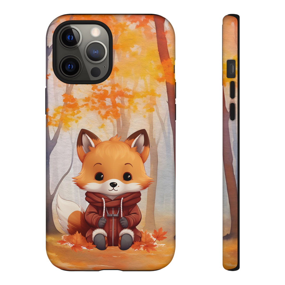 Baby Forest Fox Ready for Autumn - Samsung & iPhone Phone Case