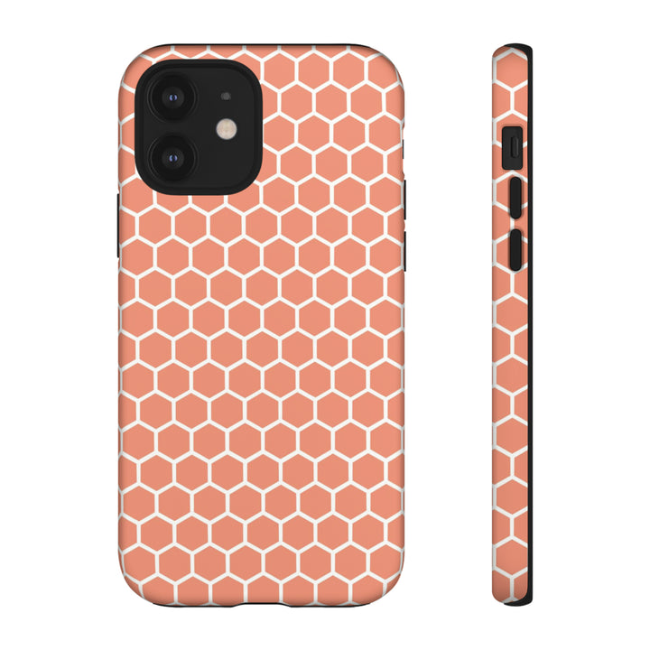 Orange Honeycomb | Phone Case for iPhone/Galaxy/Pixel