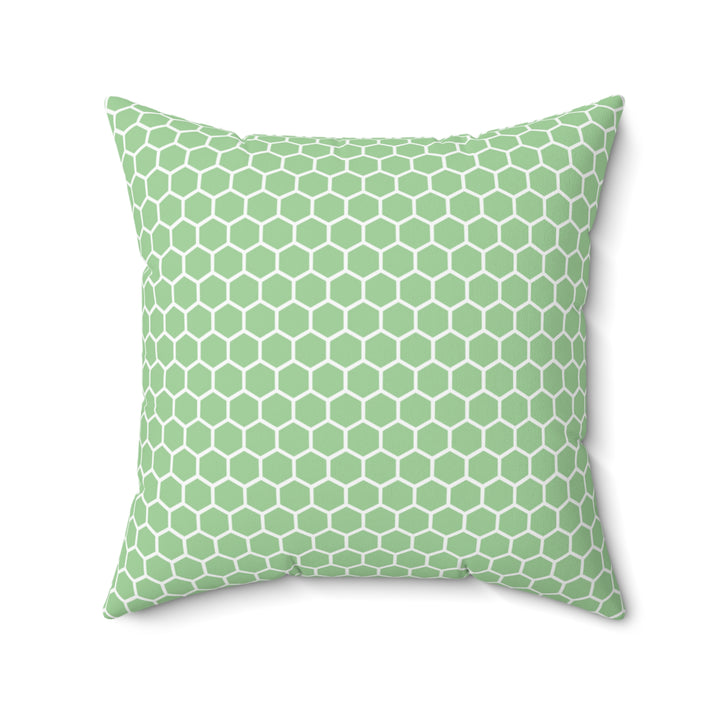 Honeycomb Reversible Coordinating Throw Pillow in Blue/Green