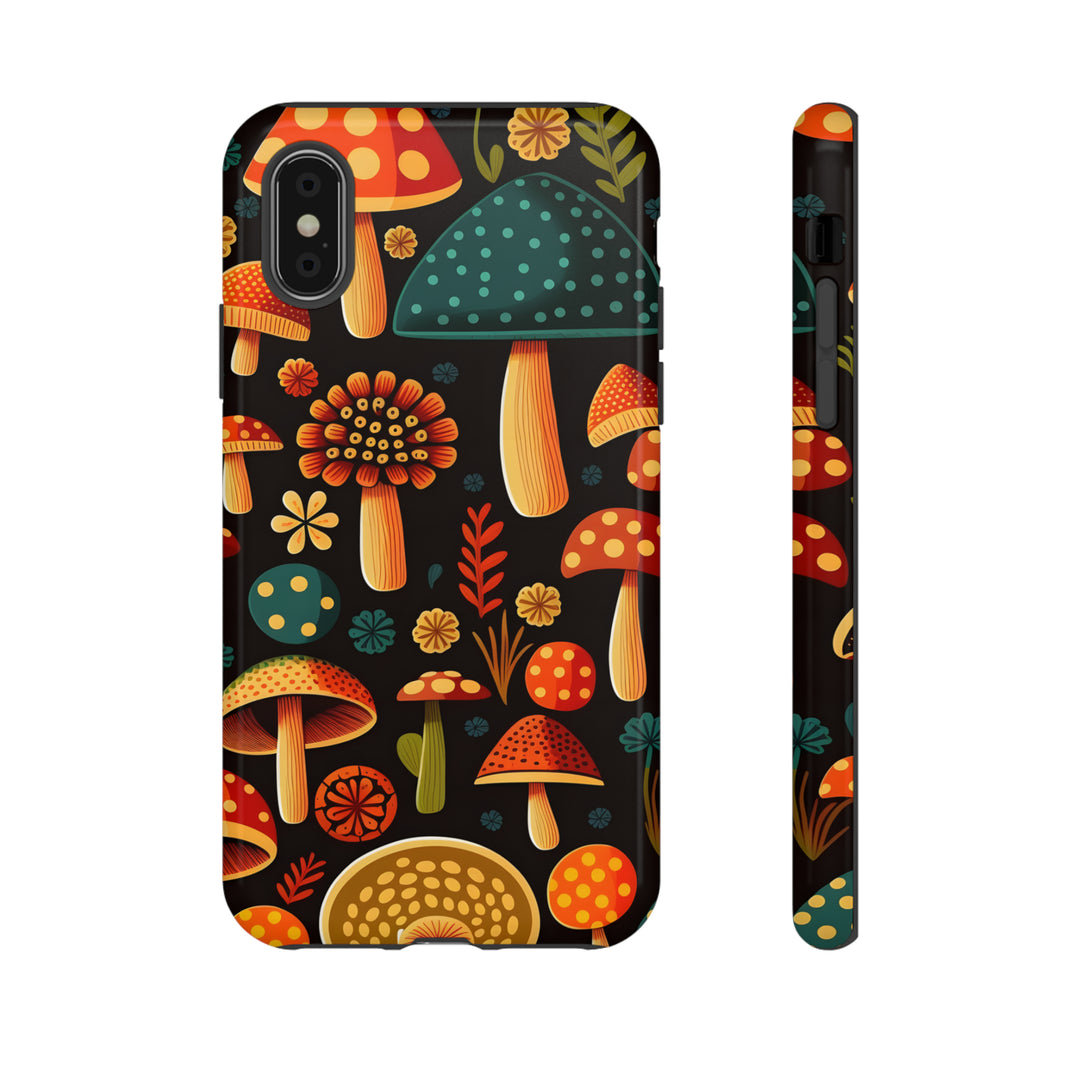 Dark Whimsy Mushroom Field Phone Case