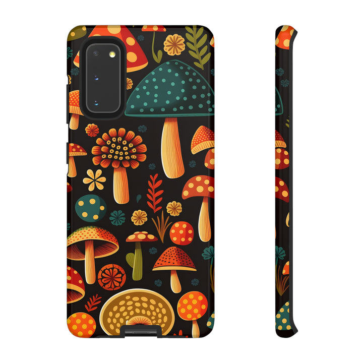 Dark Whimsy Mushroom Field Phone Case