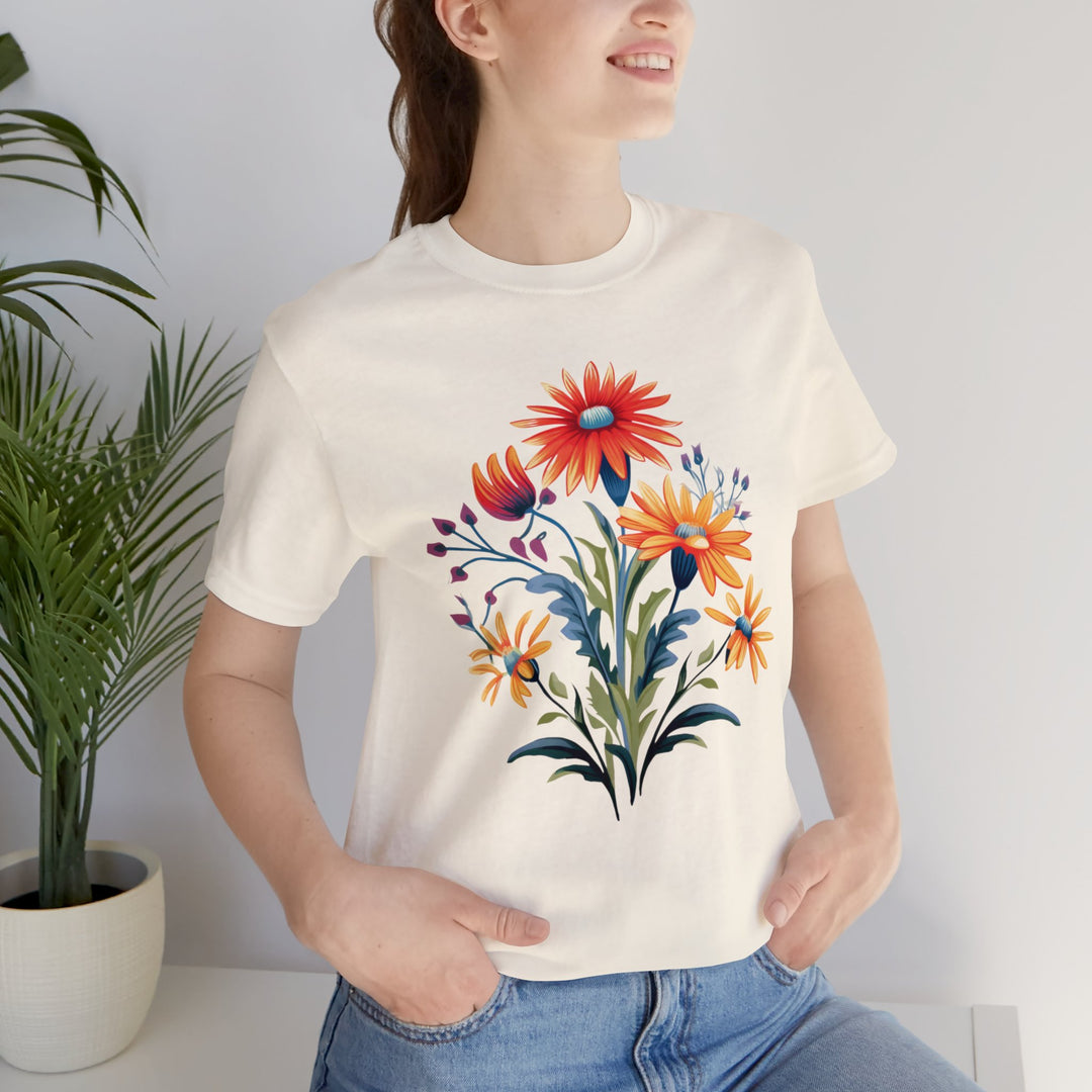 Happy Wildflower Bouquet Graphic Tshirt