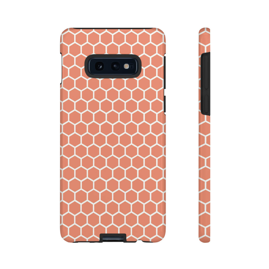 Orange Honeycomb | Phone Case for iPhone/Galaxy/Pixel