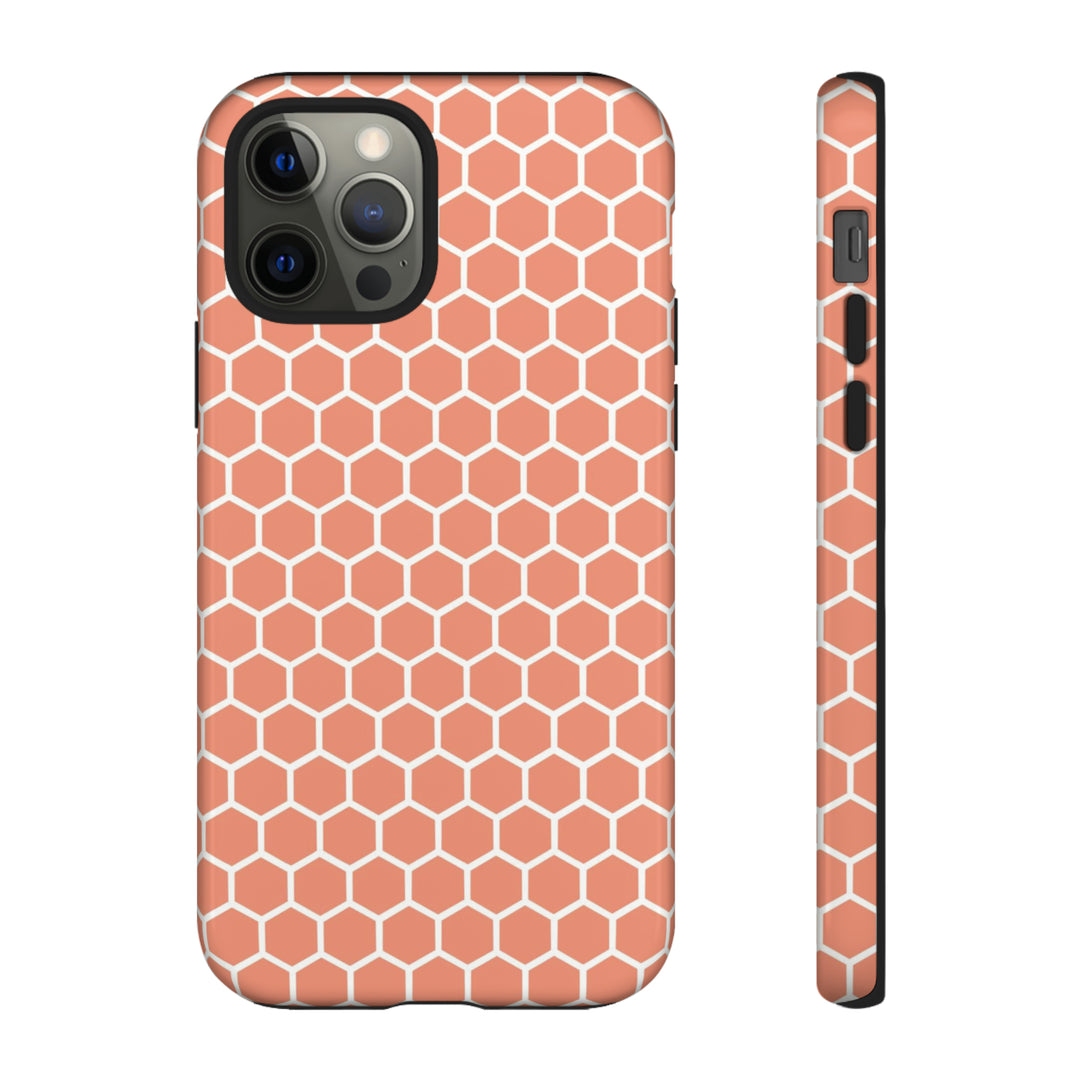 Orange Honeycomb | Phone Case for iPhone/Galaxy/Pixel