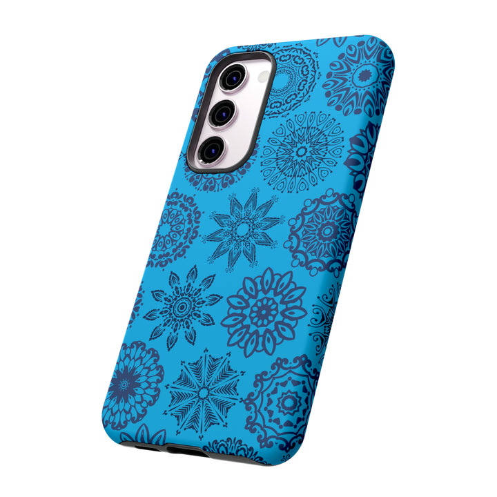 Blue Abstract Patterned Phone Case