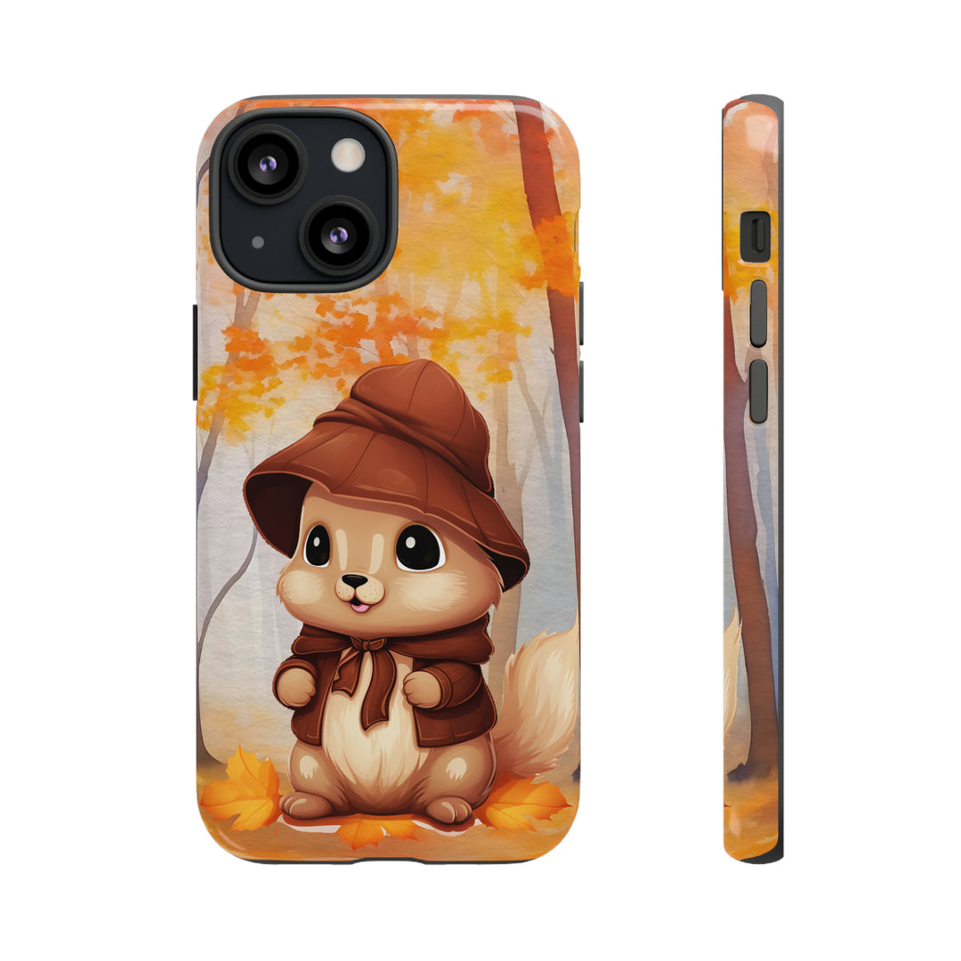 Baby Autumn Chipmunk Phone Case for iPhone, Samsung, Pixel