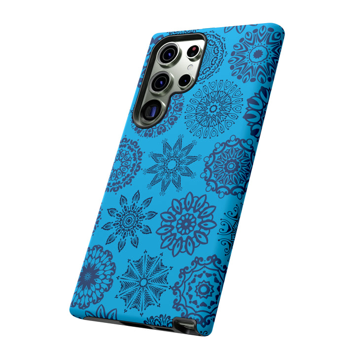 Blue Abstract Patterned Phone Case