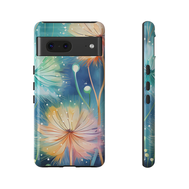 Whimsical Burst Dandelions Phone Case