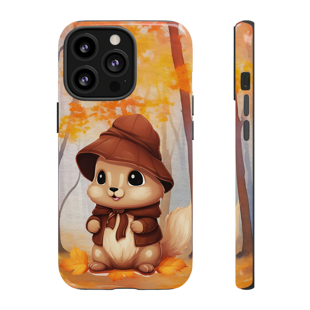 Baby Autumn Chipmunk Phone Case for iPhone, Samsung, Pixel