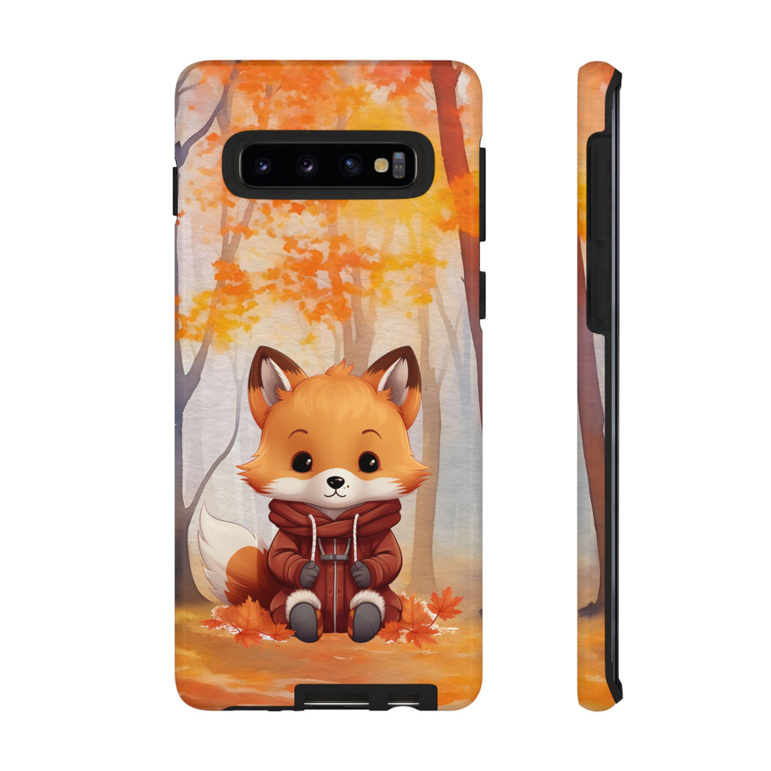 Baby Forest Fox Ready for Autumn - Samsung & iPhone Phone Case