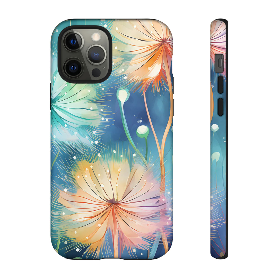 Whimsical Burst Dandelions Phone Case