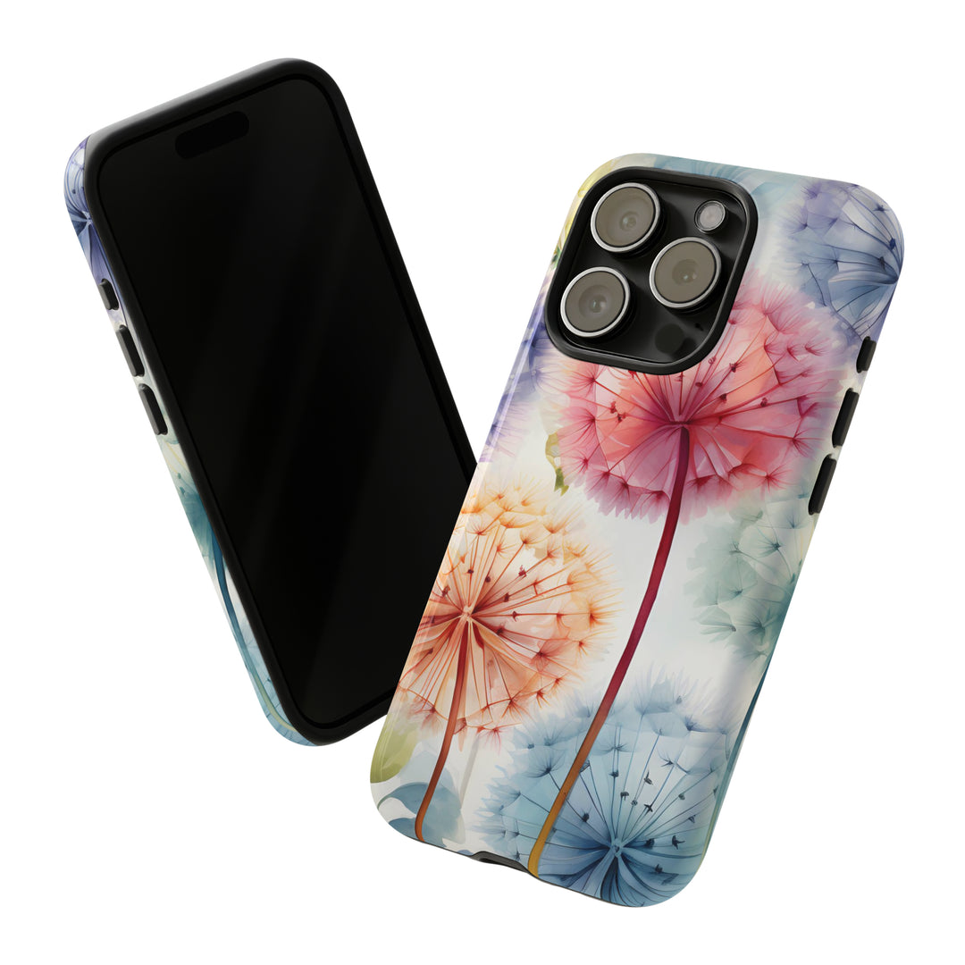 Colorful Field of Dandelions Phone Case