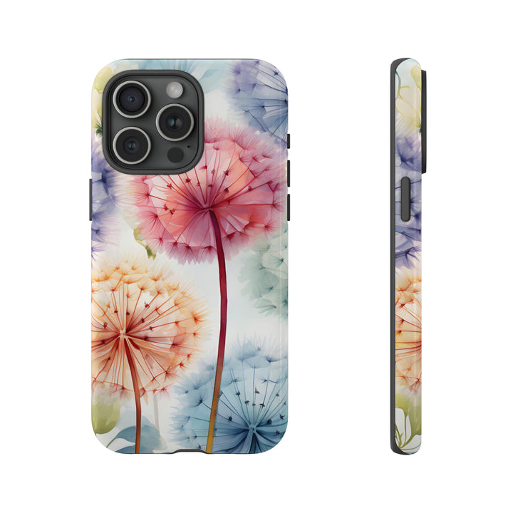 Colorful Field of Dandelions Phone Case