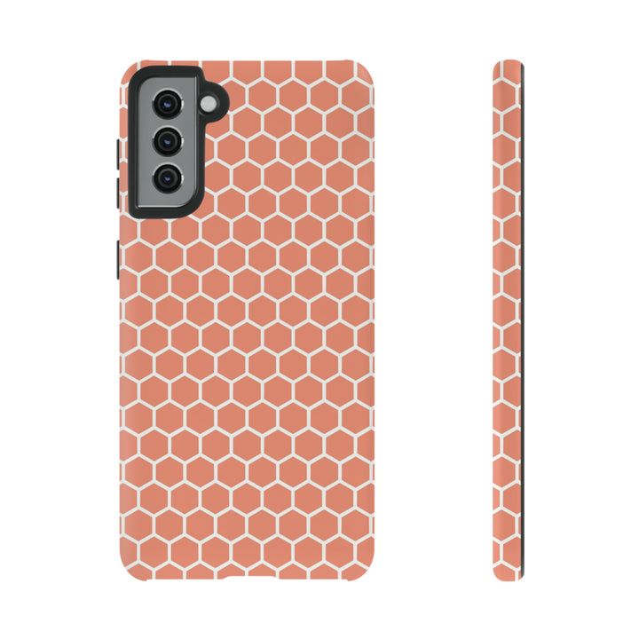 Orange Honeycomb | Phone Case for iPhone/Galaxy/Pixel