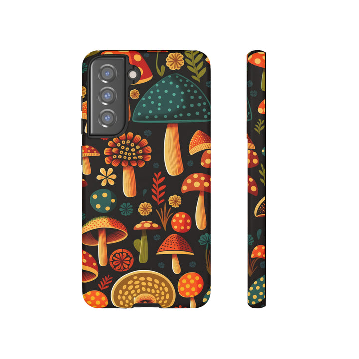 Dark Whimsy Mushroom Field Phone Case