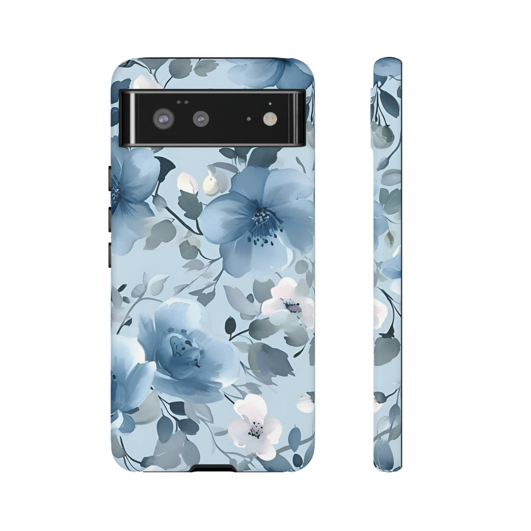 Dusty Blue Flowers | Phone Case for iPhone/Galaxy/Pixel