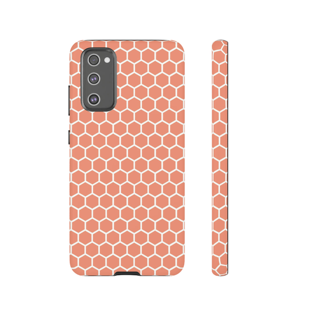 Orange Honeycomb | Phone Case for iPhone/Galaxy/Pixel