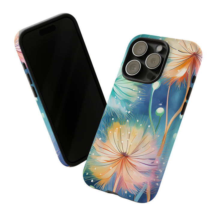 Whimsical Burst Dandelions Phone Case